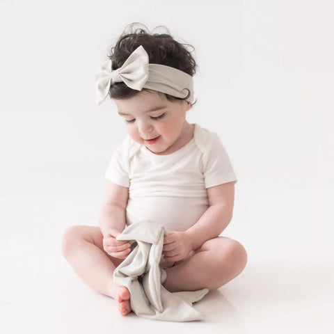 Bow Headband in Oat