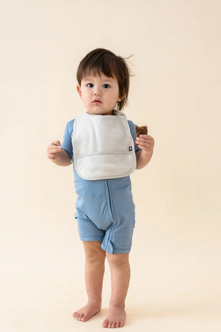 Terry Pocket Bib in Oat