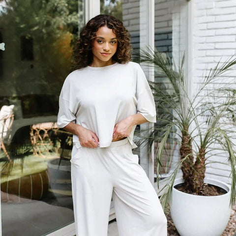 Women's Short Sleeve Tee in Oat