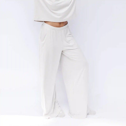 Women's Wide Leg Pant in Oat