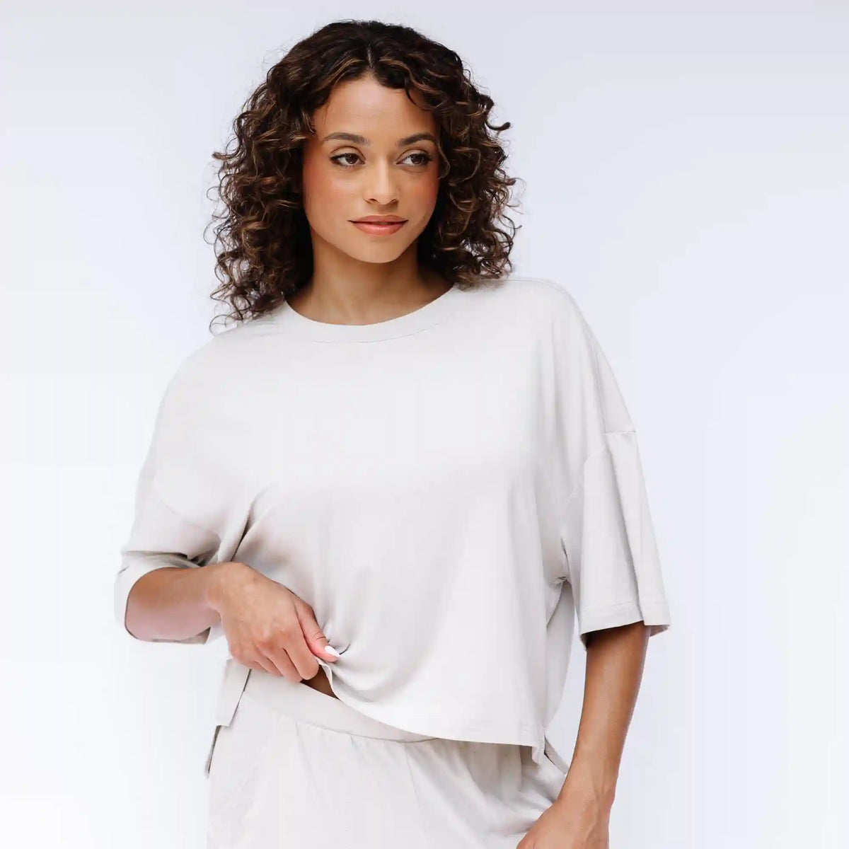 Women's Short Sleeve Tee in Oat
