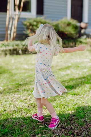Pocket Dress in Pastel Mickey Mouse