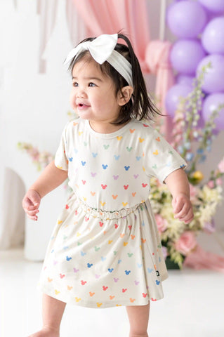 Toddler Skort in Pastel Mickey Mouse