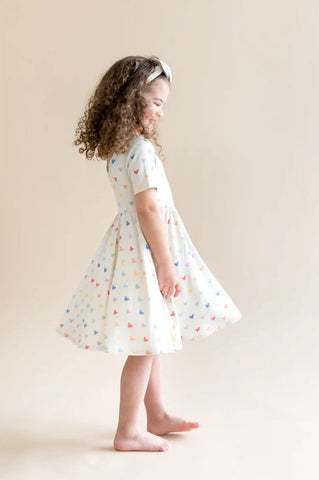 Twirl Dress in Pastel Mickey Mouse