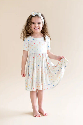 Twirl Dress in Pastel Mickey Mouse