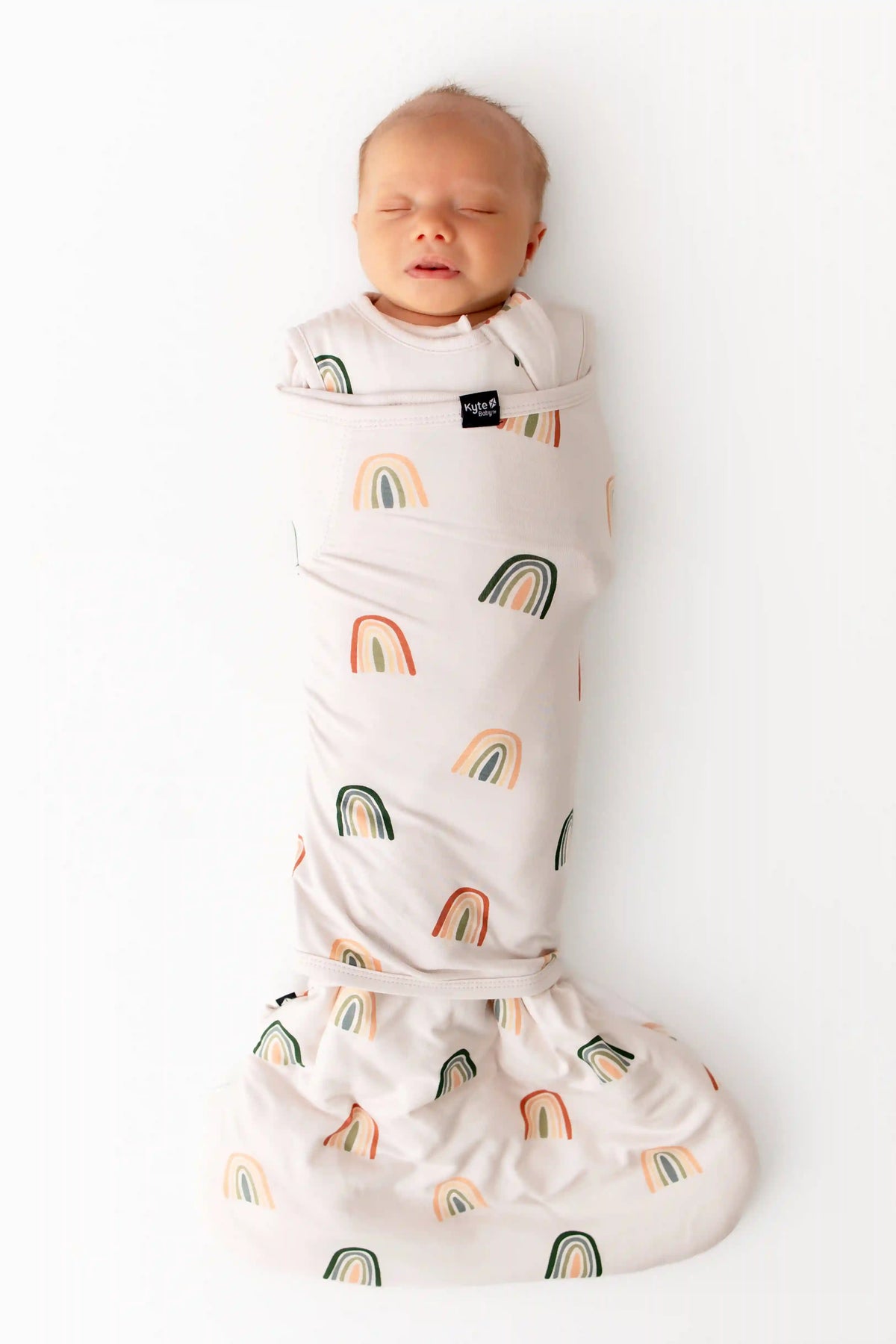 Sleep Bag Swaddler in Retro Rainbow 1.0