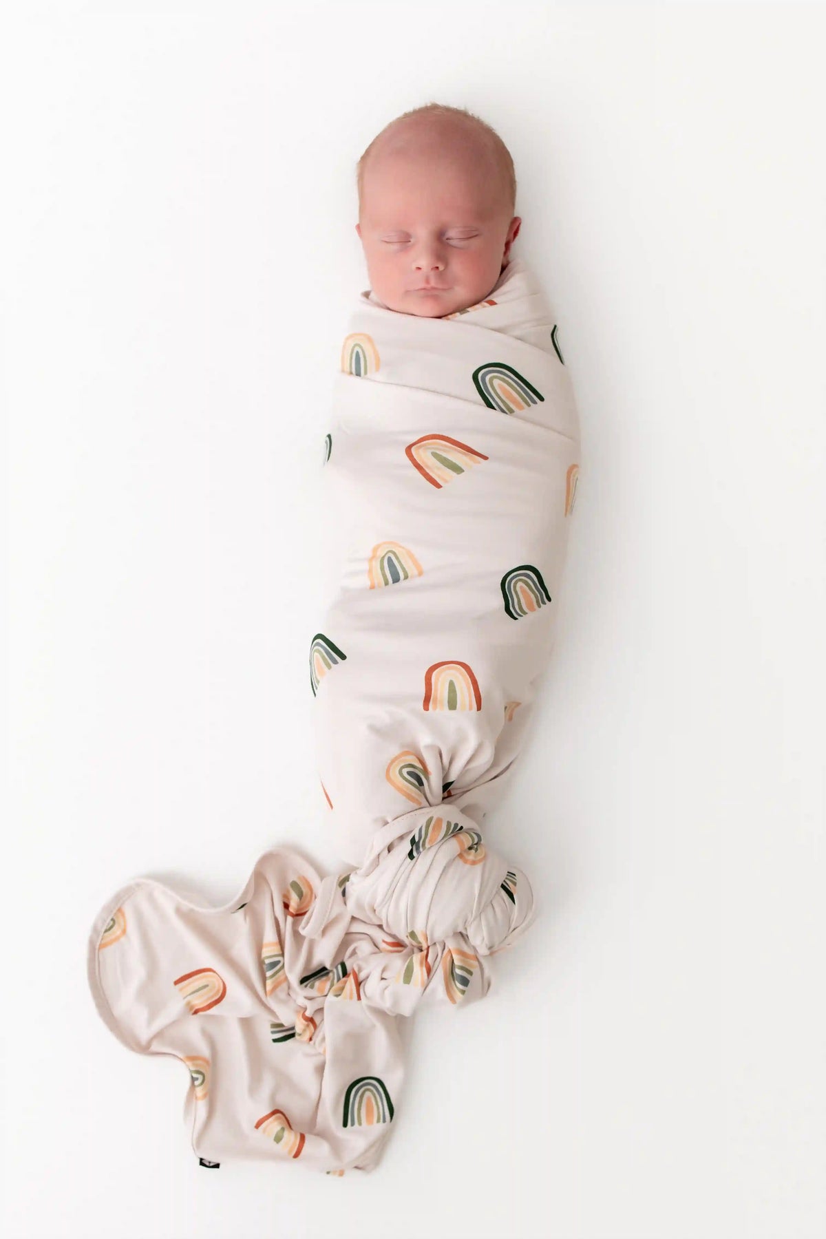 Swaddle Blanket in Retro Rainbow