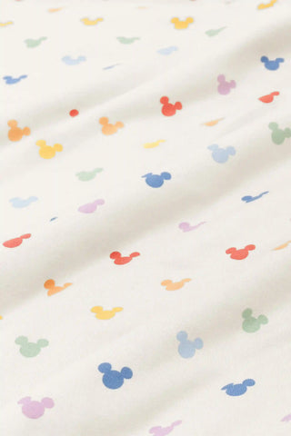 Zippered Romper in Pastel Mickey Mouse