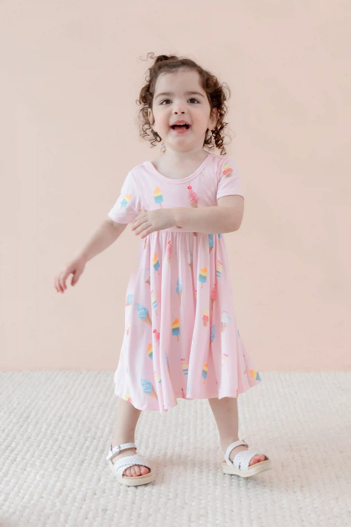 Twirl Dress in Sakura Ice Cream