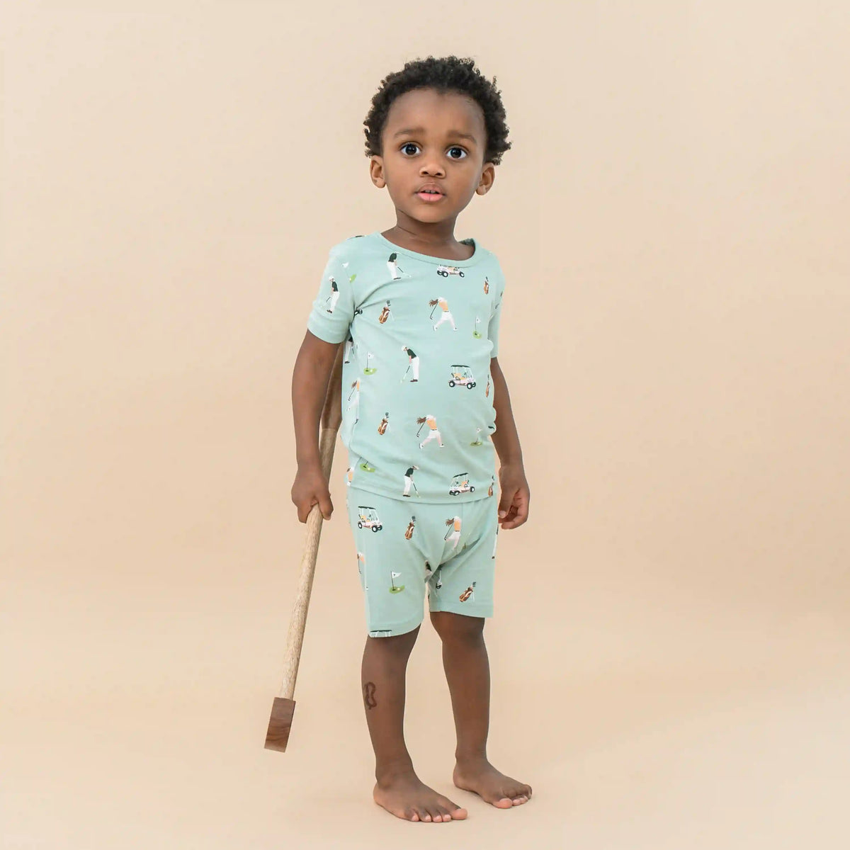 Short Sleeve Pajamas in Golf
