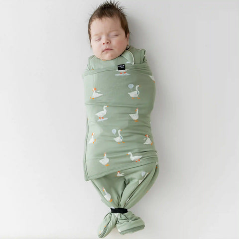 Sleep Bag Swaddler in Silly Goose 1.0
