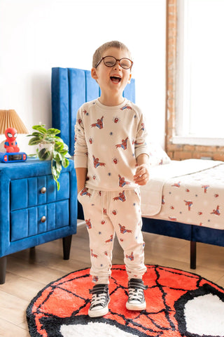 Long Sleeve Jogger Set in Spider-Man
