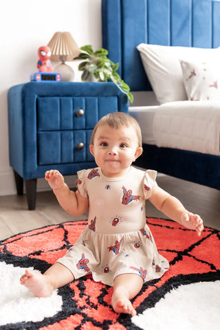 Twirl Bodysuit Dress in Spider-Man