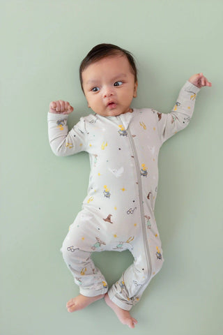 Zippered Romper in Starry Icon