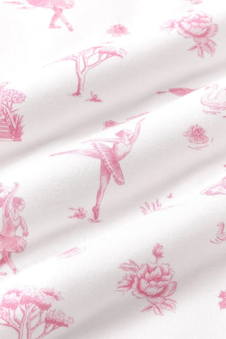 Short Sleeve Pajamas in Toile Ballet