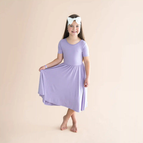 Twirl Dress in Taro