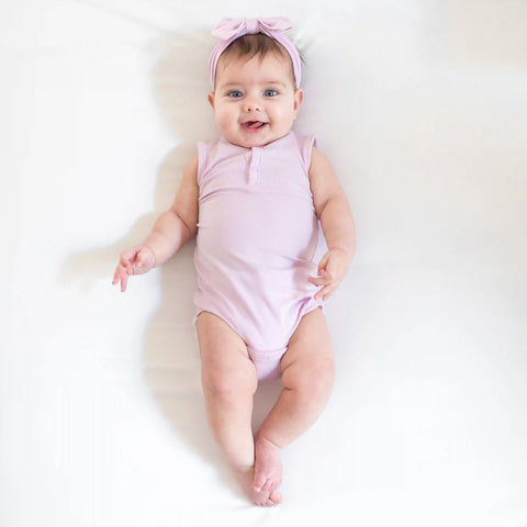 Sleeveless Bodysuit in Thistle