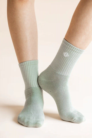 Adult Crew Socks in Thyme