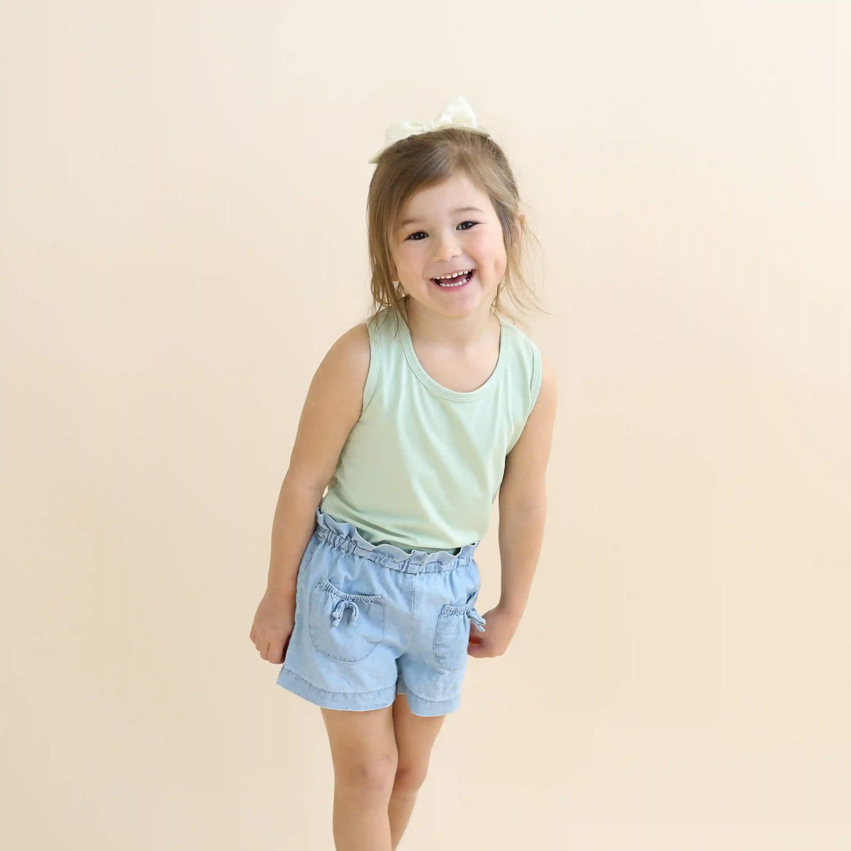 Toddler Tank Top in Basil