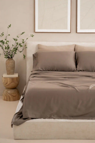 Bamboo Sateen Sheet Set in Truffle