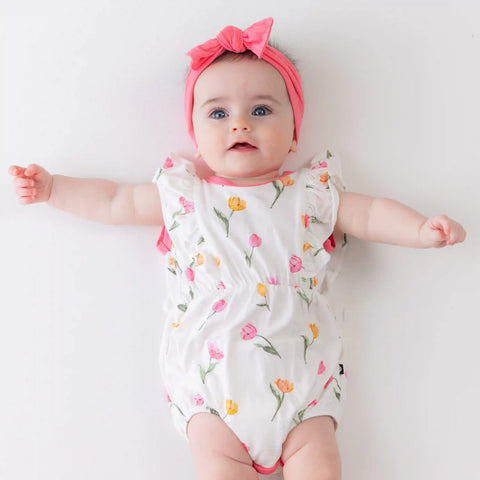 Bubble Romper in Tulip