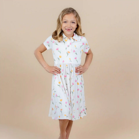 Polo Dress in Tulip