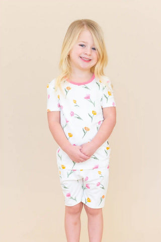 Short Sleeve Pajamas in Tulip