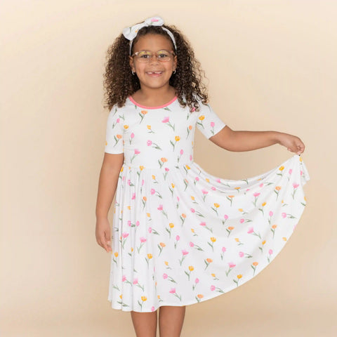 Twirl Dress in Tulip