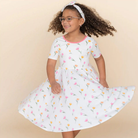 Twirl Dress in Tulip