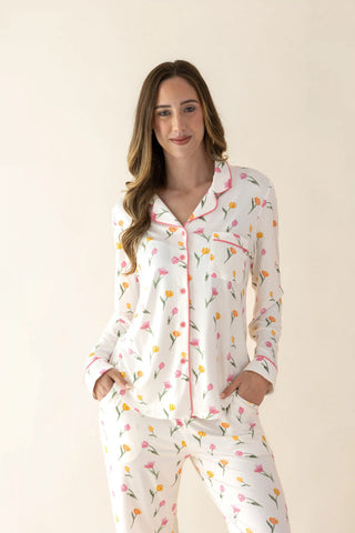Long-Sleeved Women's Pajama Set in Tulip