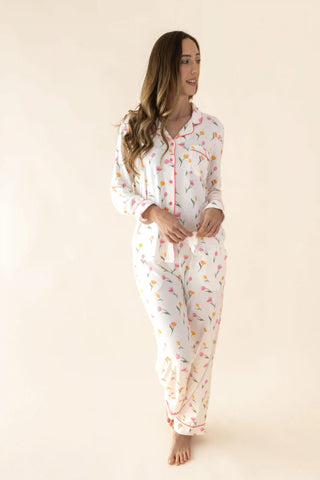 Long-Sleeved Women's Pajama Set in Tulip