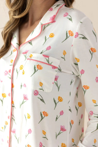 Long-Sleeved Women's Pajama Set in Tulip
