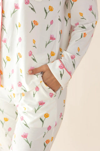 Long-Sleeved Women's Pajama Set in Tulip