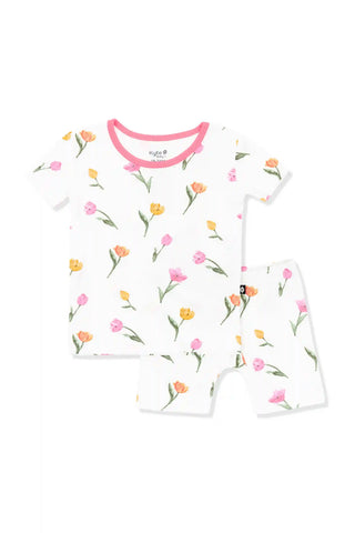 Short Sleeve Pajamas in Tulip