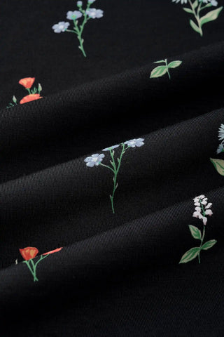 Twirl Dress in Midnight Wildflower