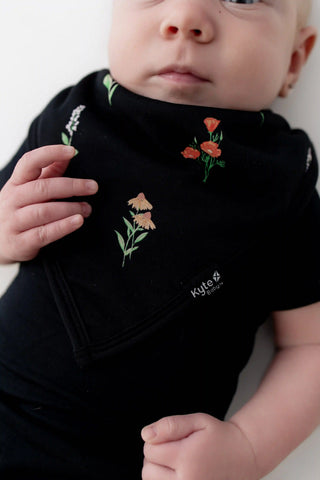 Bib in Midnight Wildflower