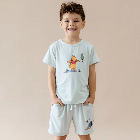 Drawstring Short in Winnie the Pooh on Dew