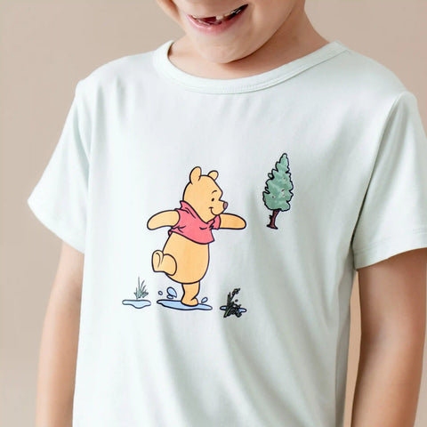 Toddler Basic Tee in Winnie the Pooh on Dew