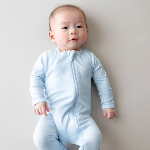 Zippered Footie in Breeze