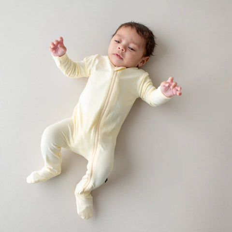 Zippered Footie in Chamomile