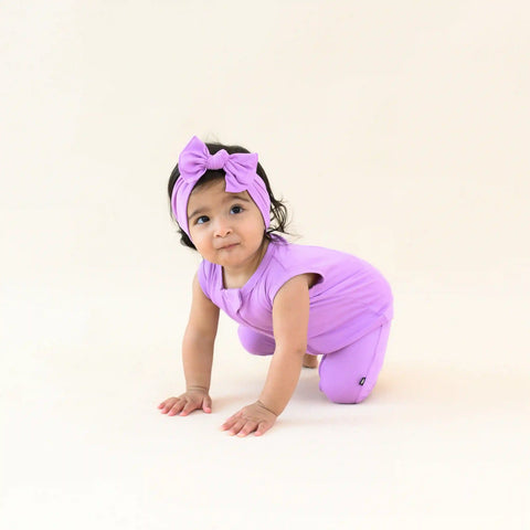 Zippered Sleeveless Romper in Poi
