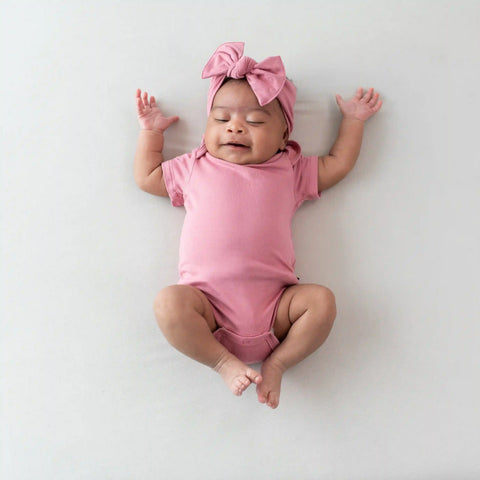 Knotted Bow Headband in Apple Blossom