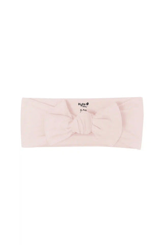Knotted Bow Headband in Blush