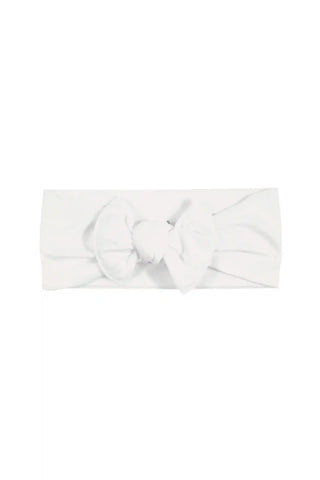Knotted Bow Headband in Cloud