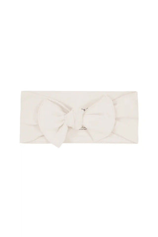 Knotted Bow Headband in Oat