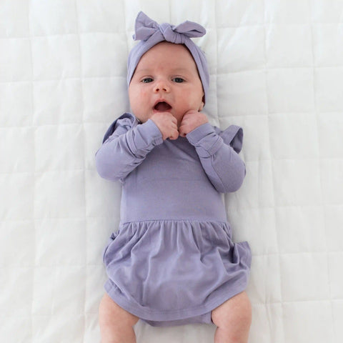 Knotted Bow Headband in Taro