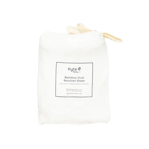 Oval Bassinet Sheet in Cloud