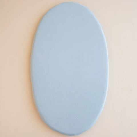 Oval Bassinet Sheet in Fog