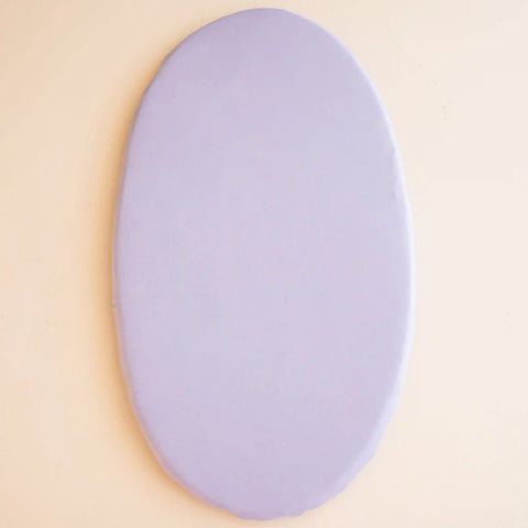 Oval Bassinet Sheet in Taro
