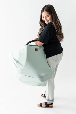 Car Seat Cover in Sage